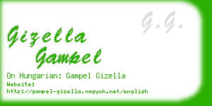 gizella gampel business card